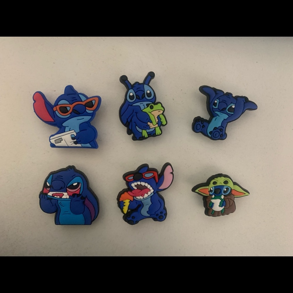 Disney Stitch Croc Charm Bundle